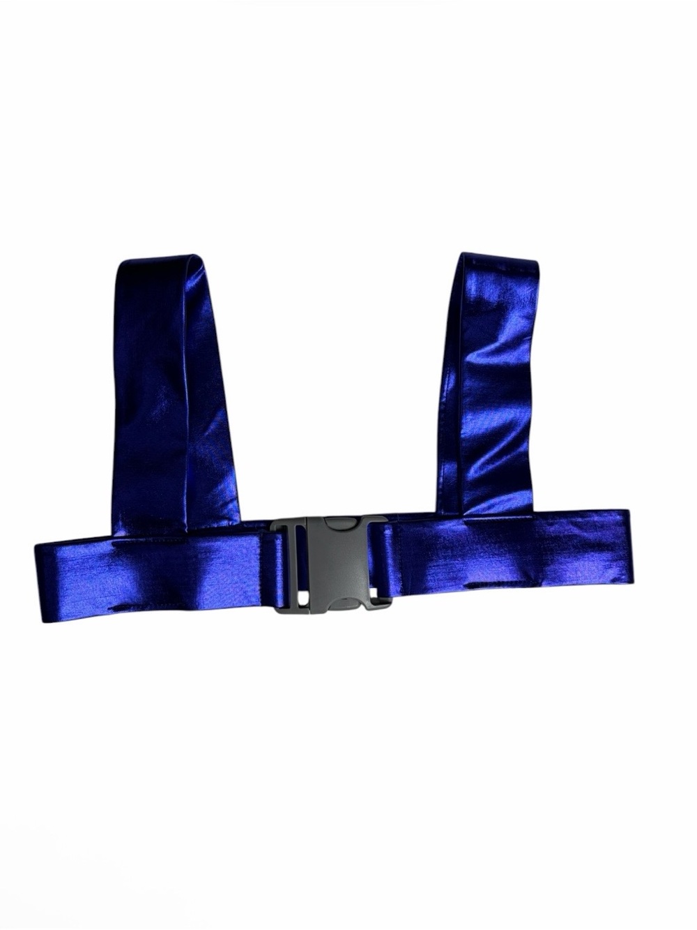 Purple iridescent buckle chest cyberpunk rave harness size S/M